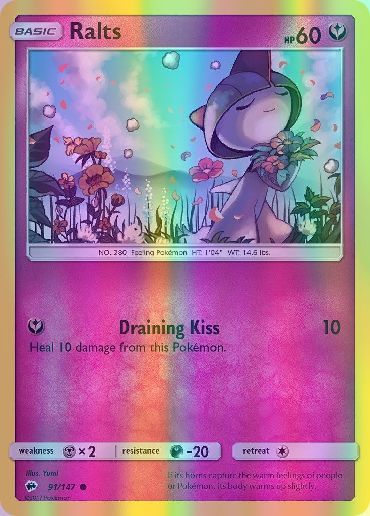 Ralts - 091/147 (SM:BUS) Common - Near Mint Reverse Holofoil