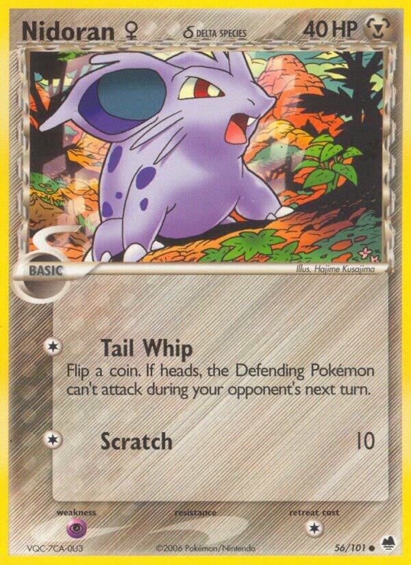 Nidoran F - 56/101 (DF) Common - Near Mint Reverse Holofoil