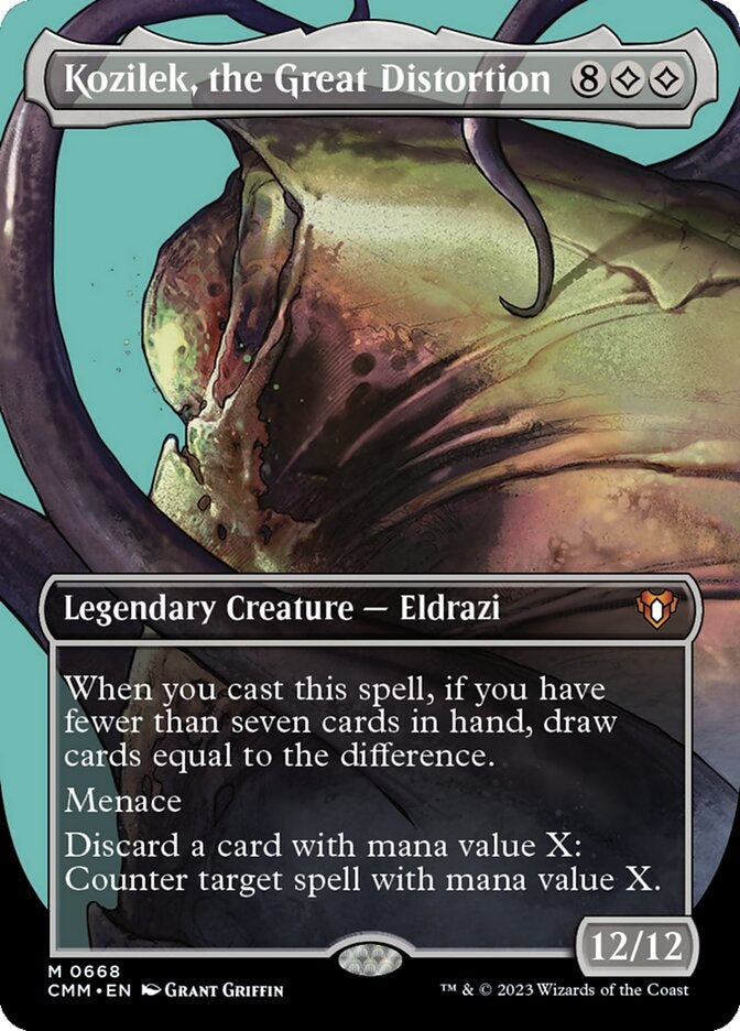 Kozilek, the Great Distortion [#0668 Borderless Profile] (CMM-M)