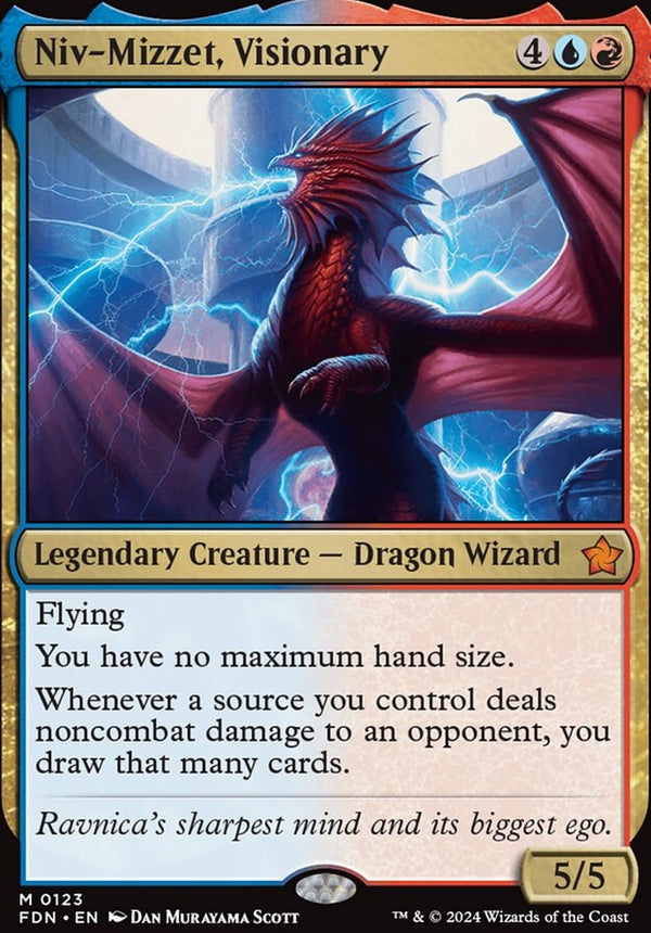 Niv-Mizzet, Visionary [#0123] (FDN-M)