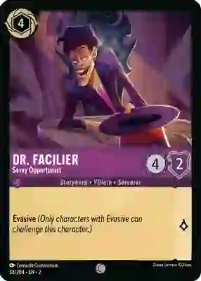 Dr. Facilier - Savvy Opportunist (Rise of the Floodborn 38/204) Common - Near Mint