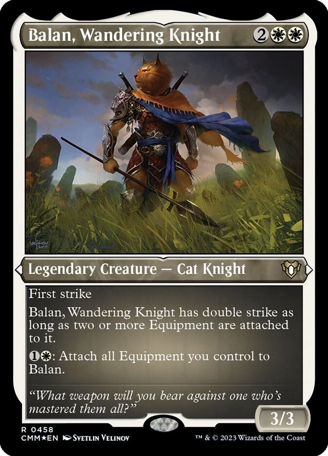 Balan, Wandering Knight [#0458 Etched Foil] (CMM-R)