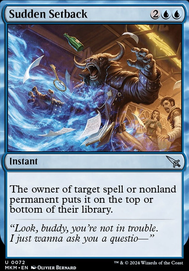Sudden Setback [#0072-Green] (MKM-U)