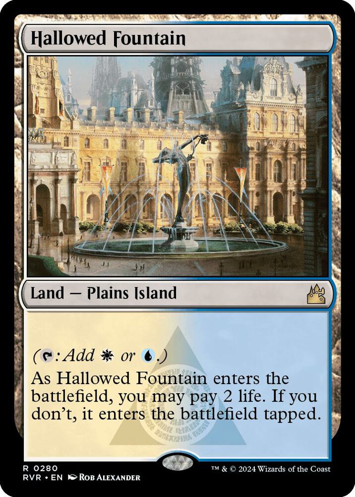 Hallowed Fountain [#0280] (RVR-R-FOIL) Damaged