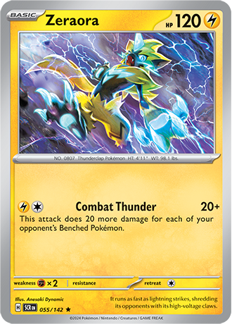 Zeraora - 055/142 (SCR) Rare - Near Mint Holo