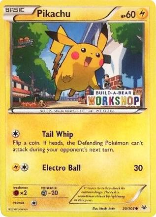 Pikachu - 20/108 (ROS) Build-A-Bear Workshop Exclusive - Near Mint Holofoil