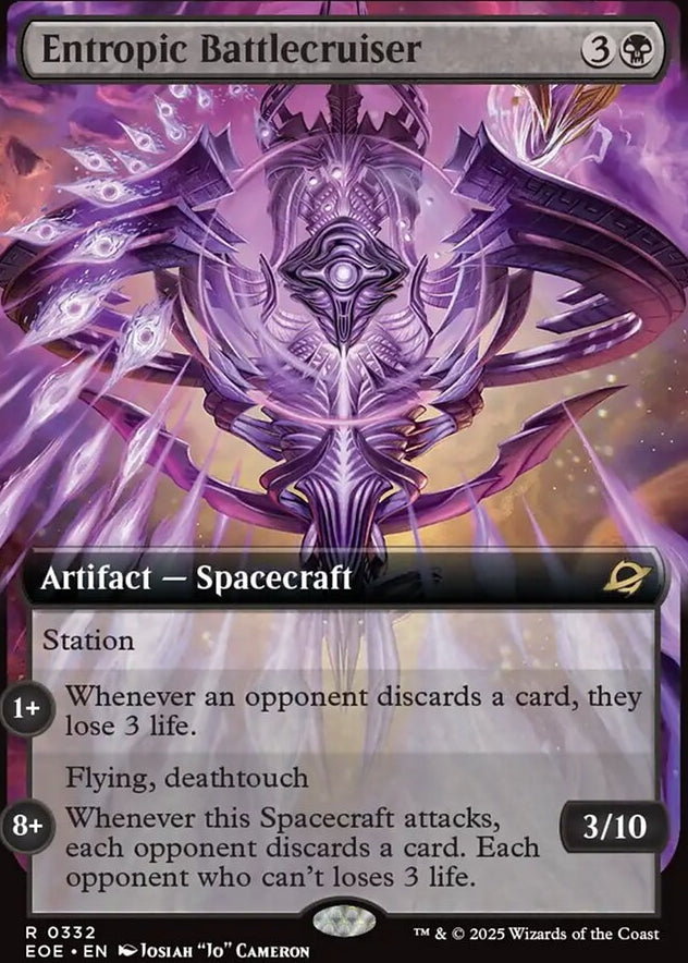 Entropic Battlecruiser [ #0332 Extended Art] (EOE-R)