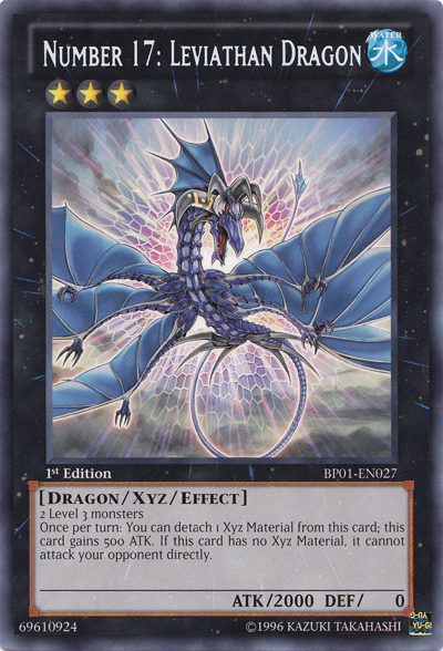 Number 17: Leviathan Dragon (BP01-EN027) Rare - Near Mint 1st Edition