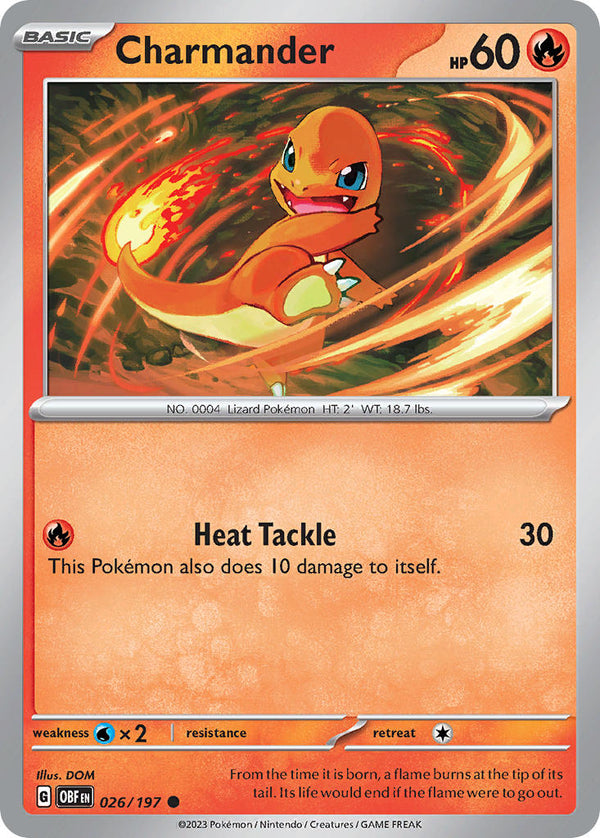 Charmander - 026/197 (OBF) Common - Near Mint