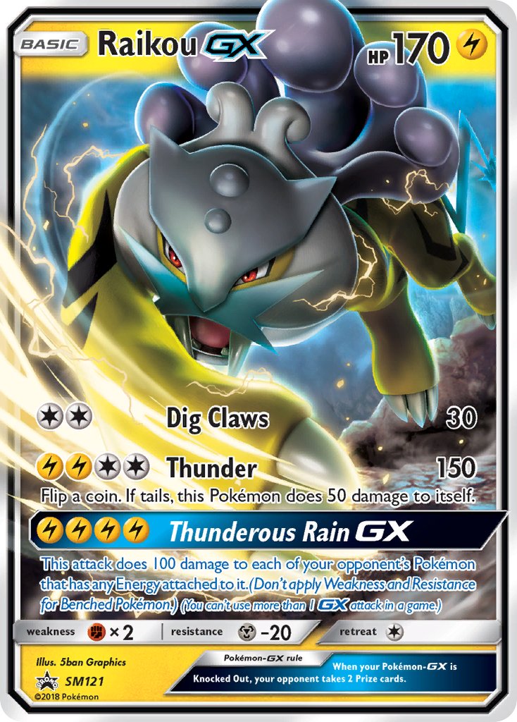 Raikou GX - SM121 (SM:PR) Promo - Near Mint Holofoil