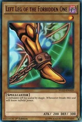 Left Leg of the Forbidden One (YGLD-ENA19) Ultra Rare 1st Ed.
