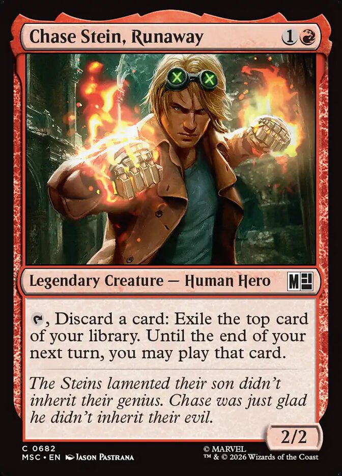 Chase Stein, Runaway [ #0682 ] (MSC-C)
