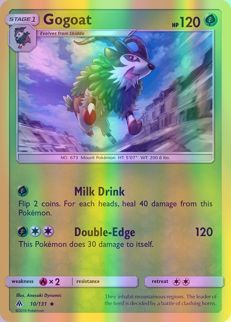 Gogoat - 010/131 (FLI) Uncommon - Near Mint Reverse Holofoil