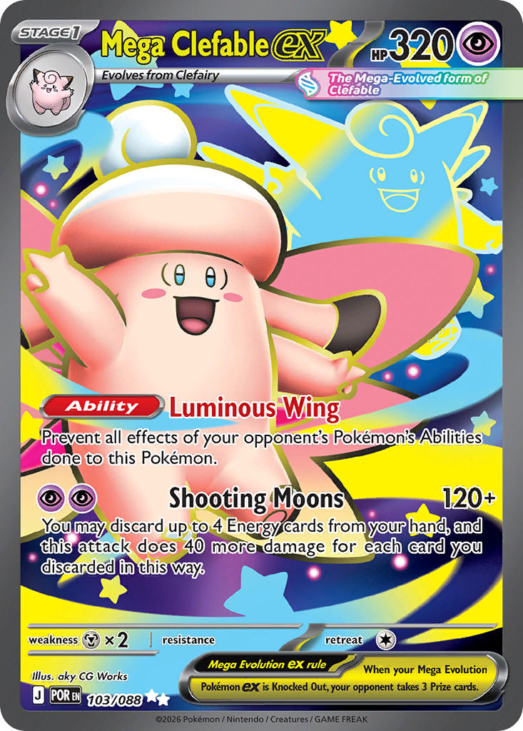 Mega Clefable ex - 103/088 (POR) Ultra Rare
