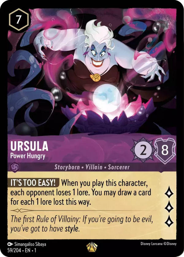 Ursula - Power Hungry (The First Chapter 59/204) Legendary - Near Mint