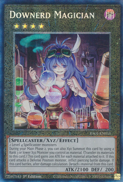 Downerd Magician (RA01-EN035) Prismatic Collector’s Rare - Near Mint 1st Edition