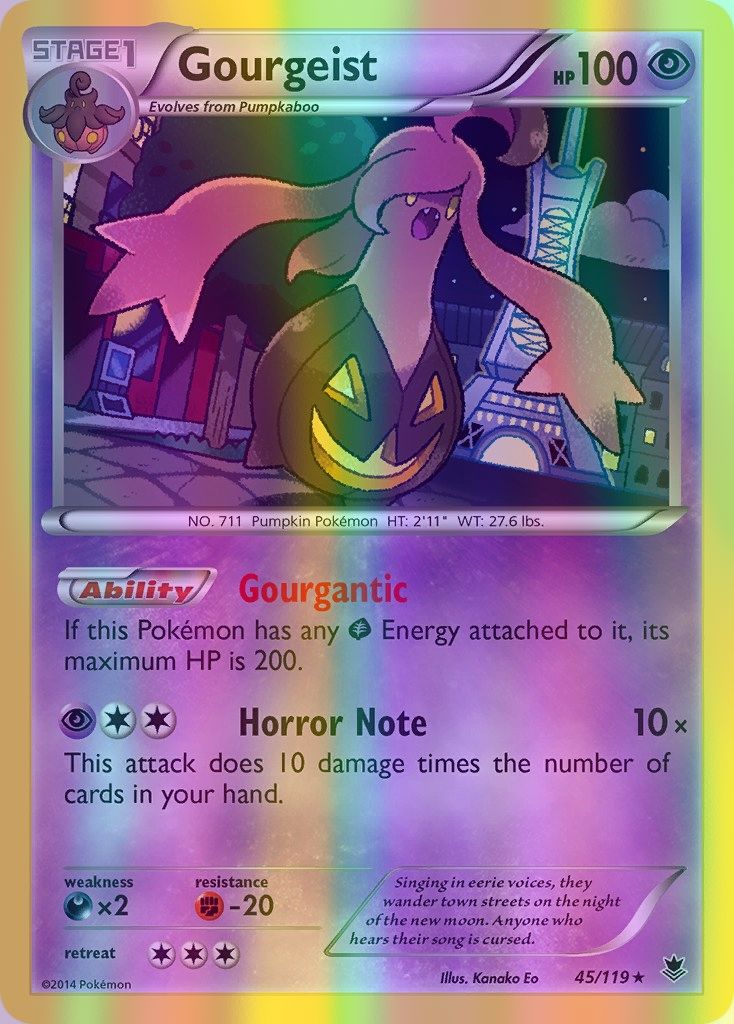 Gourgeist - 045/119 (PHF) Holo Rare - Near Mint Reverse Holofoil