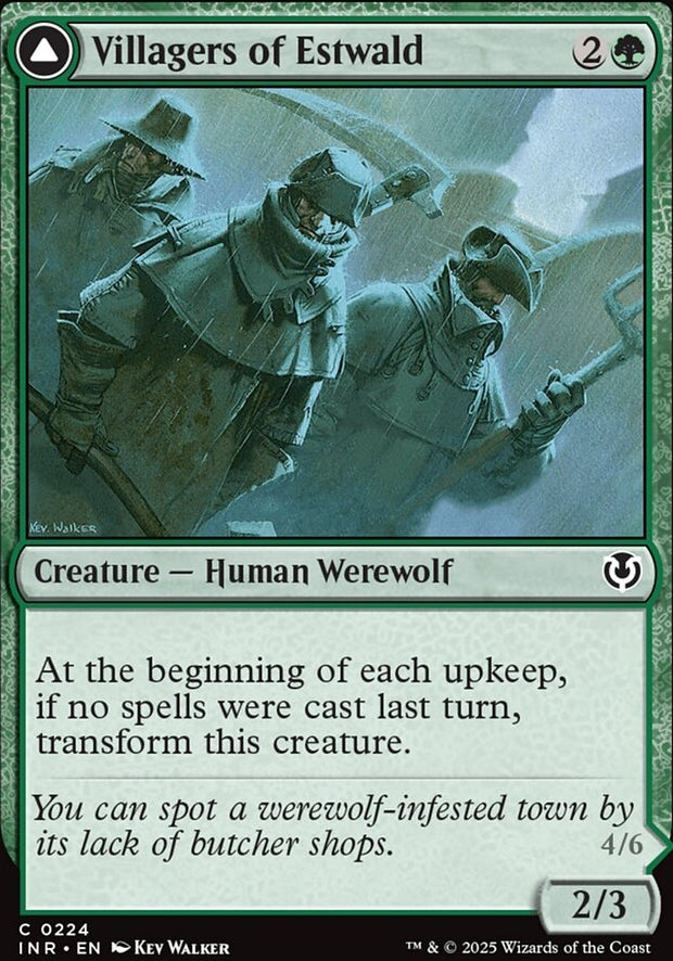 Villagers of Estwald // Howlpack of Estwald [ #0224 ] (INR-C)