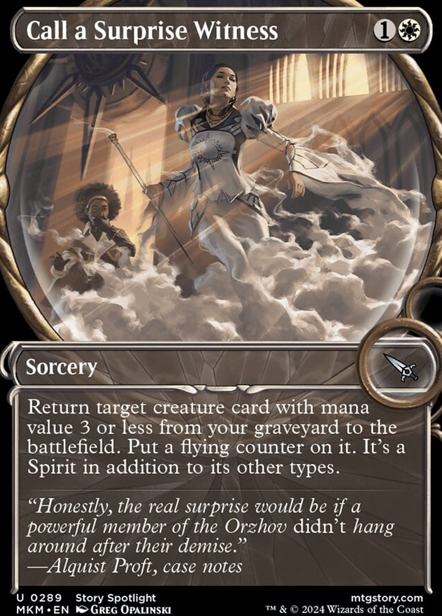 Call a Surprise Witness [#0289 Magnified Showcase] (MKM-U-FOIL)