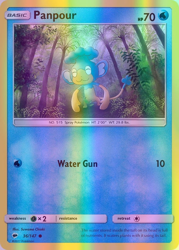 Panpour - 036/147 (SM:BUS) Common - Near Mint Reverse Holofoil