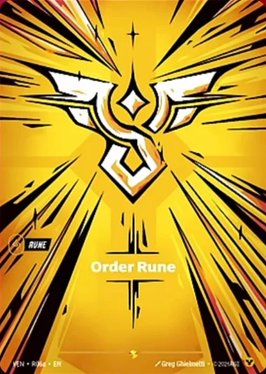 Order Rune - R06a (VEN) Showcase Near Mint Normal