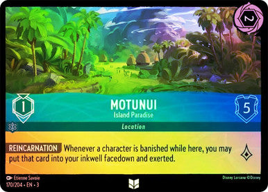 Motunui - Island Paradise (Into the Inklands 170/204) Uncommon - Near Mint Cold Foil