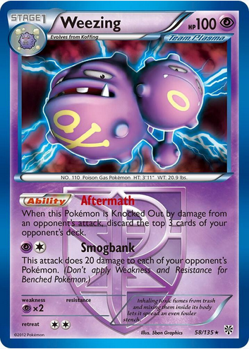 Weezing 58/135 (PR) Holo Rare - Near Mint Holofoil