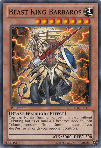 Beast King Barbaros (BP01-EN148) Common - Near Mint 1st Edition