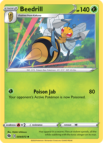 Beedrill - 04/73 (CHP) Uncommon - Near Mint