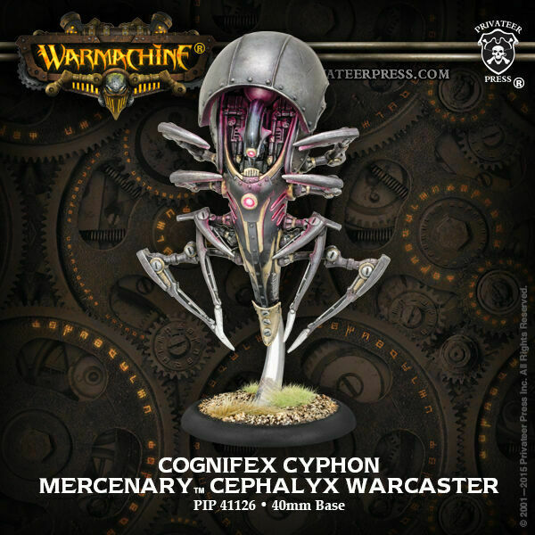 Warmachine: Mercenaries - Cephalyx: Cognifex Cyphon, Warcaster (Metal / Resin)