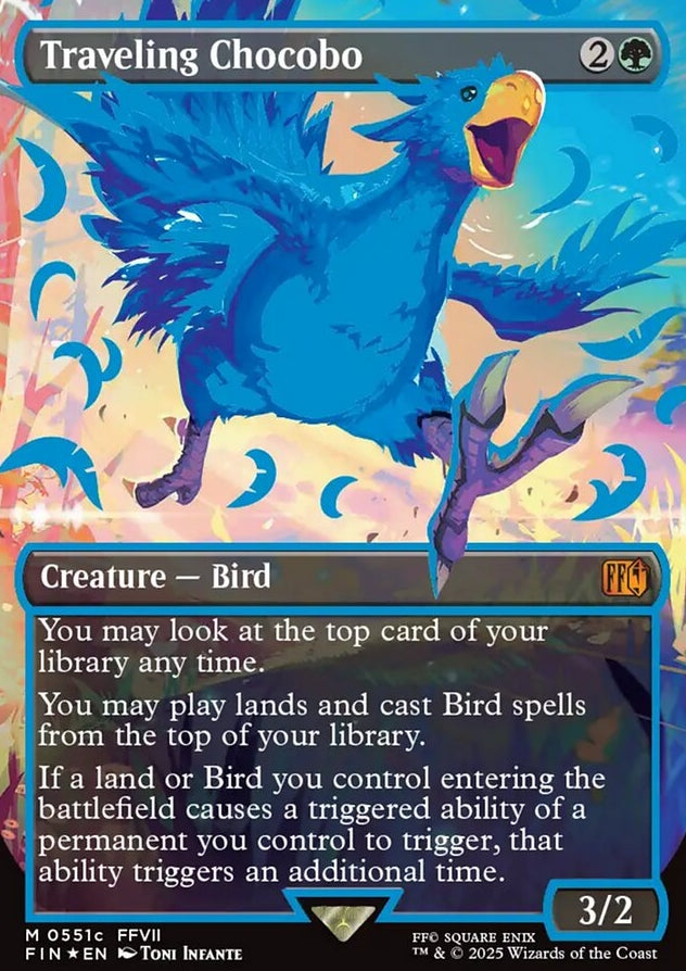 Traveling Chocobo [ #0551c Neon Ink ] (FIN-M)