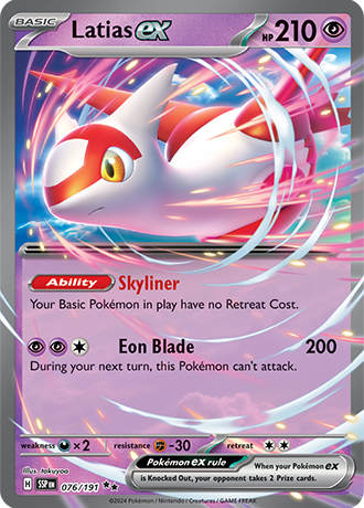 Latias ex - 076/191 (SSP) Double Rare - Near Mint Holofoil