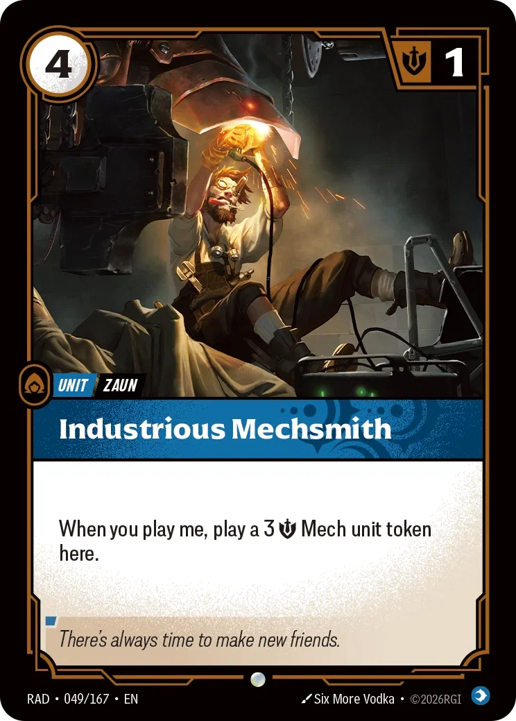 Industrious Mechsmith - 049/167 (RAD) Common