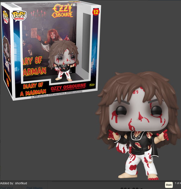 POP Figure Cover: Ozzy Ozbourne #0012 - Diary of a Madman