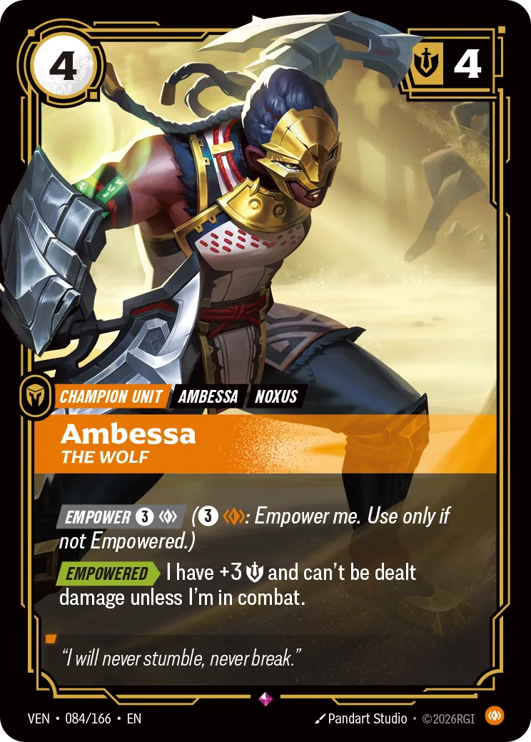 Ambessa, The Wolf - 084/166 (VEN) Rare