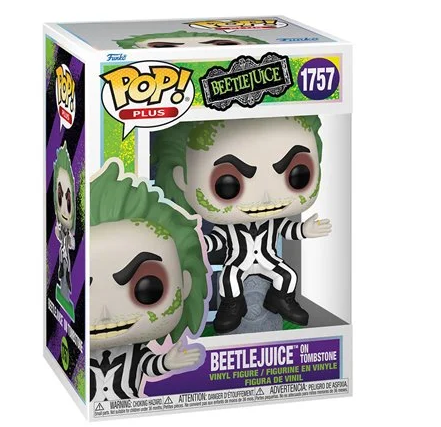 POP Figure: Horror Beetlejuice #1757 – Beetlejuice on Tombstone (PLUS)