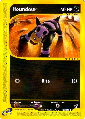 Houndour - 113/165 (EX) Common - Light Play