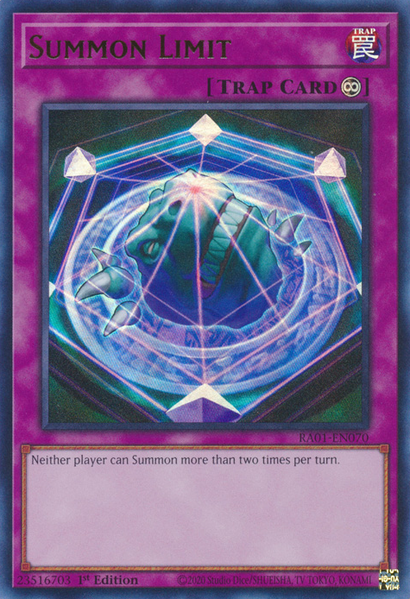 Summon Limit (RA01-EN070) Prismatic Ultimate Rare - Near Mint 1st Edition