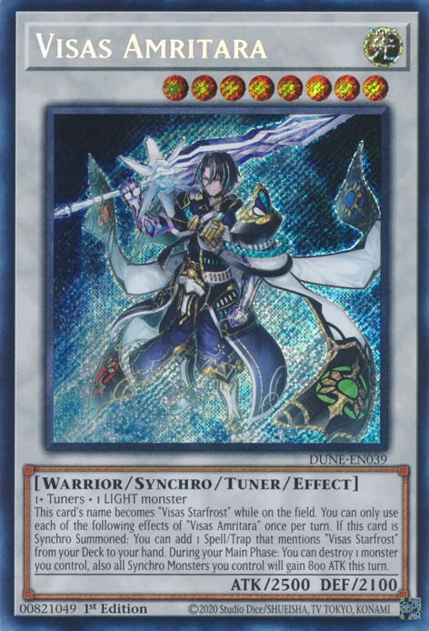 Visas Amritara (DUNE-EN039) Secret Rare - Near Mint 1st Edition