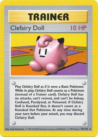 Clefairy Doll - 070/102 (BSS) Rare - Near Mint Unlimited