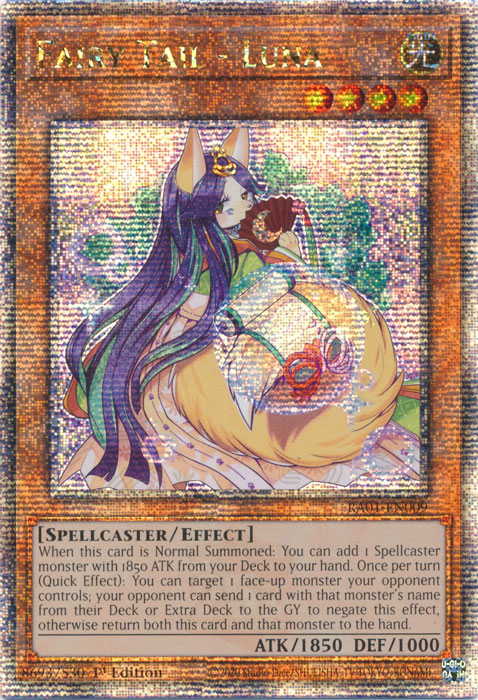 Fairy Tail - Luna (RA01-EN009) Quarter Century Secret Rare - Near Mint 1st Edition