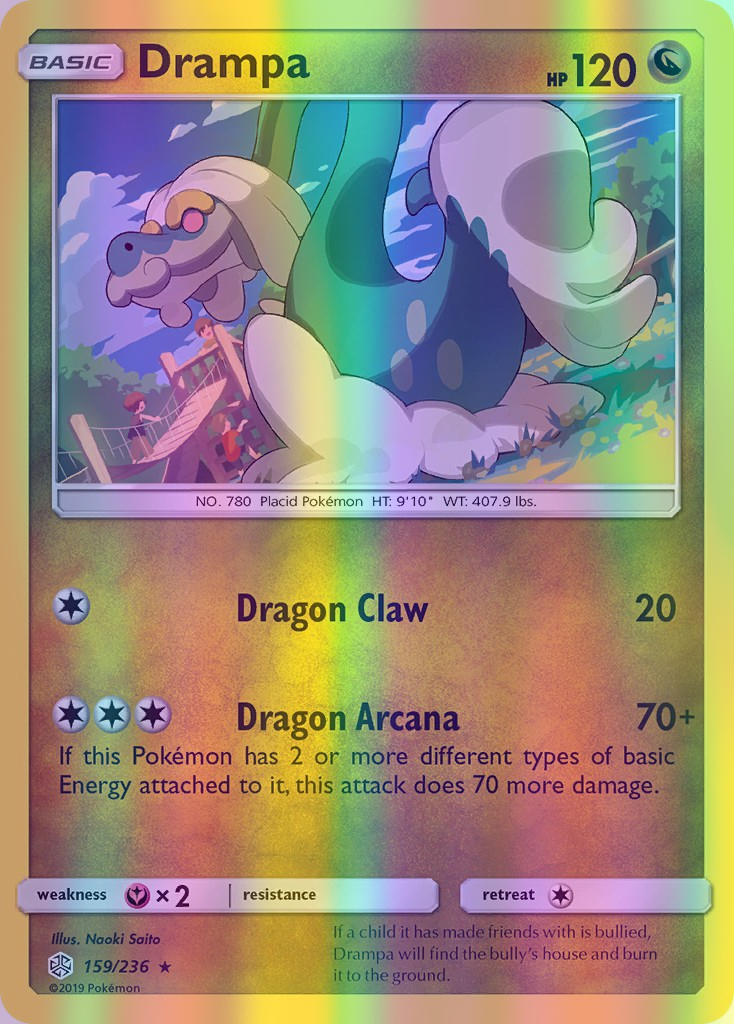 Drampa - 159/236 (CEC) Rare - Near Mint Reverse Holofoil