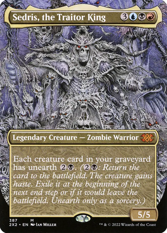 Sedris, the Traitor King [#387 Alternate-Art Borderless] (2X2-M-FOIL)