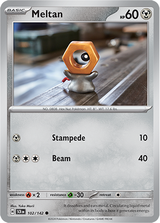 Meltan - 102/142 (SCR) Common - Near Mint