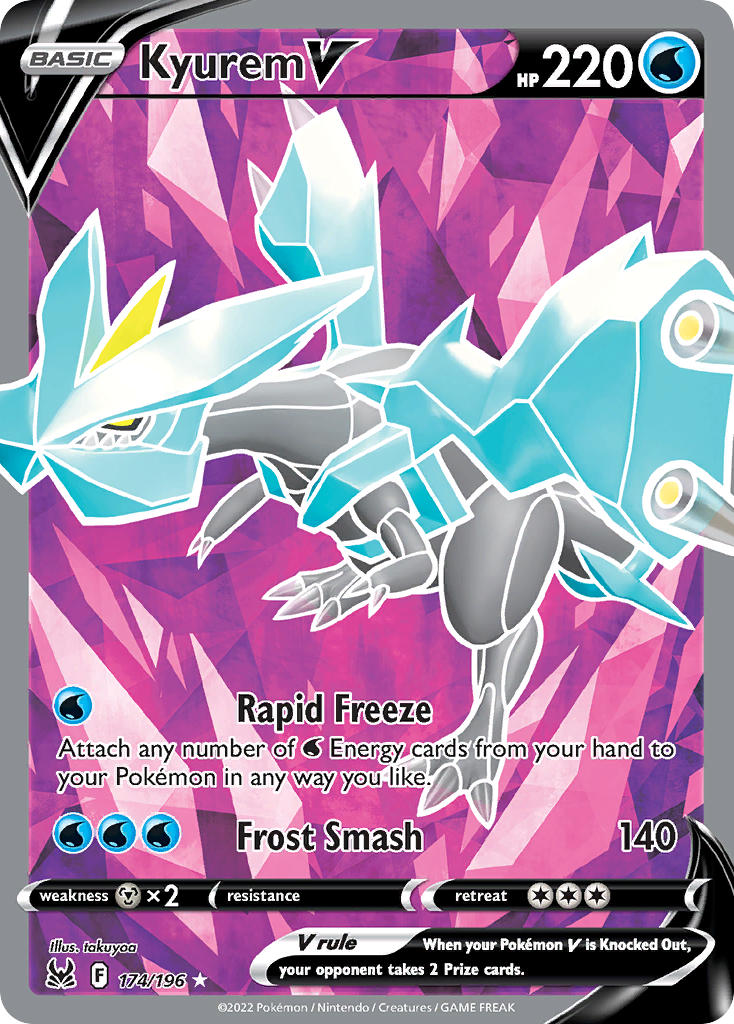 Kyurem V (Full Art) - 174/196 (SWSH11) Ultra Rare - Near Mint Holofoil
