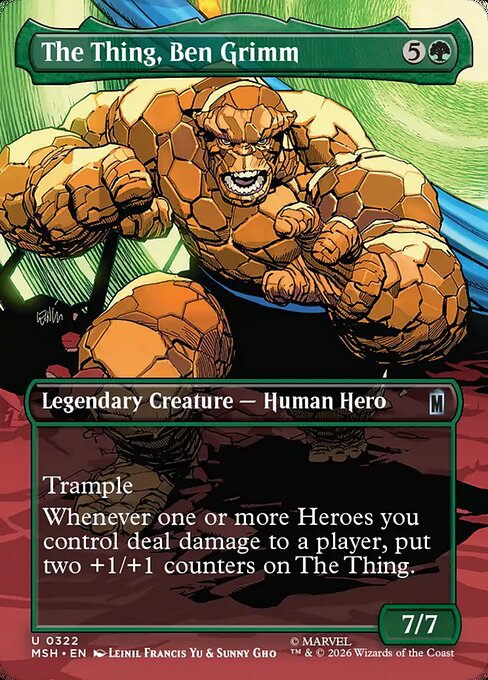 The Thing, Ben Grimm [ #0322 Borderless Scene ] (MSH-U)