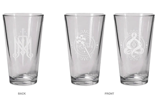 CRITICAL ROLE MIGHTY NEIN PINT GLASS SET JESTER & FJORD