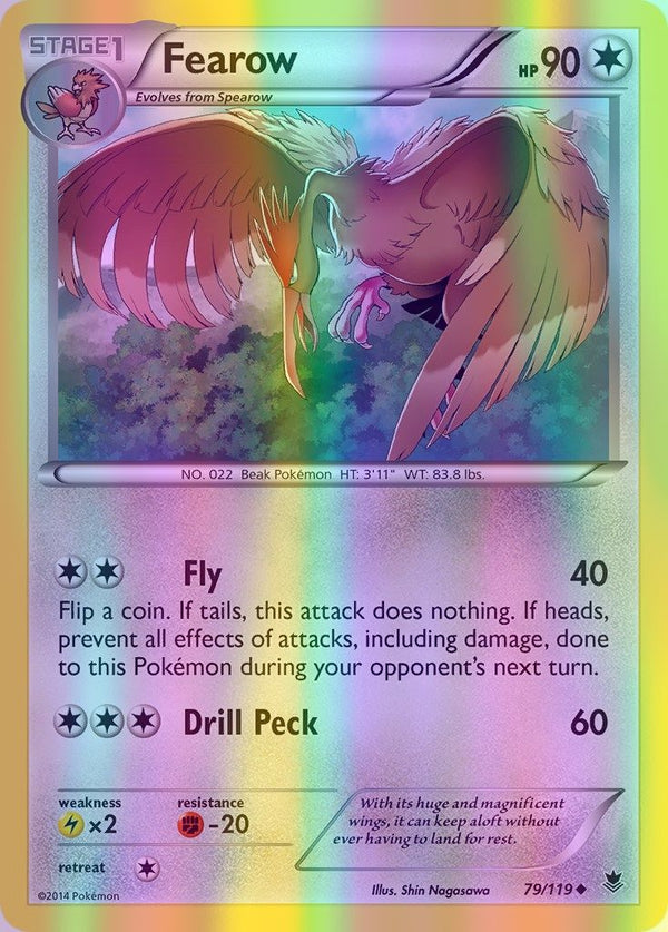 Fearow - 079/119 (PHF) Uncommon - Near Mint Reverse Holofoil