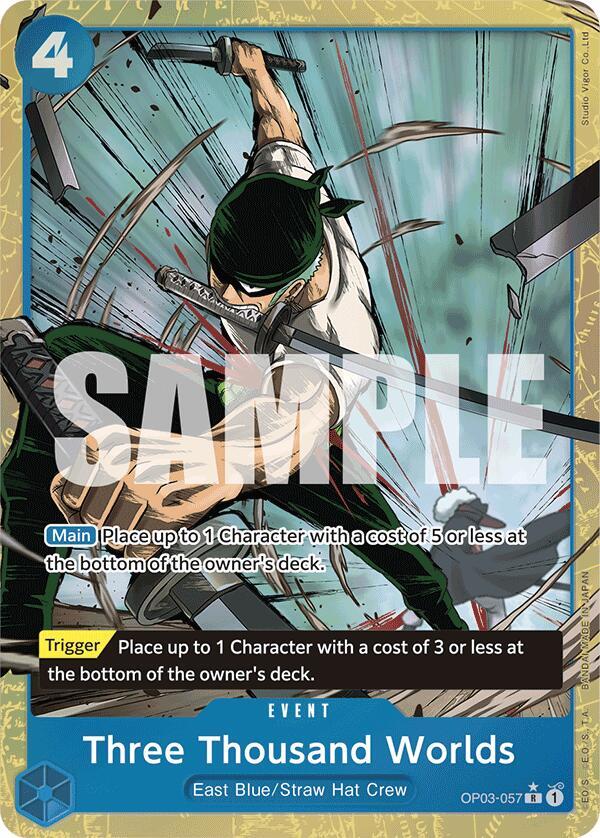 Three Thousand Worlds (OP03-057) - (Alternate Art) - Premium Booster -The Best (PRB-01)