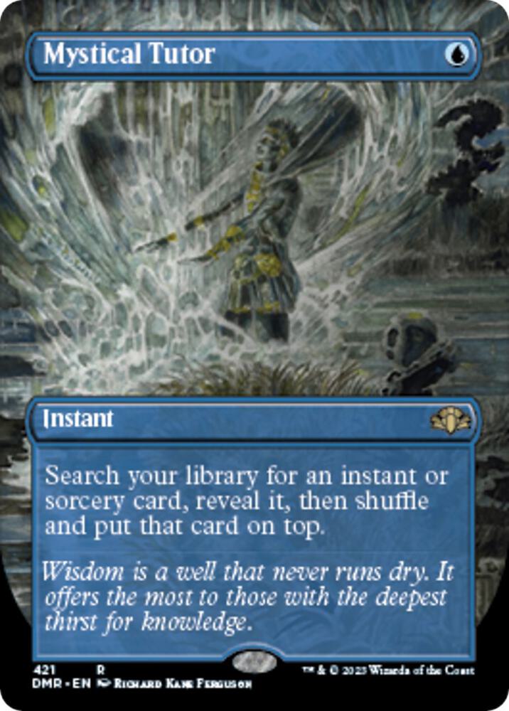 Mystical Tutor [#421 Alternate Art Borderless] (DMR-R-FOIL)